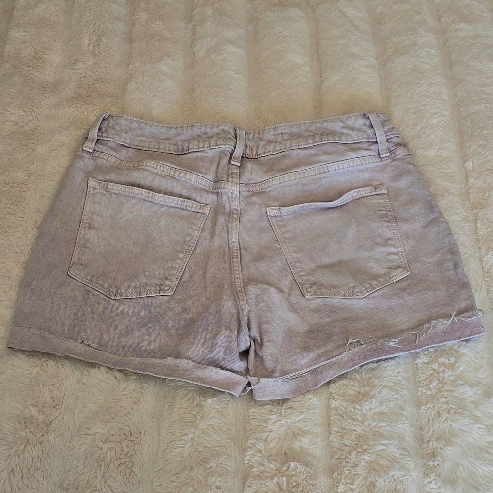 Universal Thread Denim Shorts Size 10 Light Purple Wash Cuffed Hem Casual - Picture 3 of 7